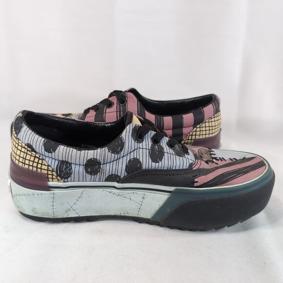 Vans Nightmare Before Christmas Platform Shoes US 7.5 W 6M Sally 721356 Multi - Picture 10 of 16
